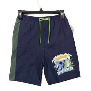 VTG Pokémon Swim Trunks NWT Blastoise Golduck Water Type Shorts Boys L 14 Sears